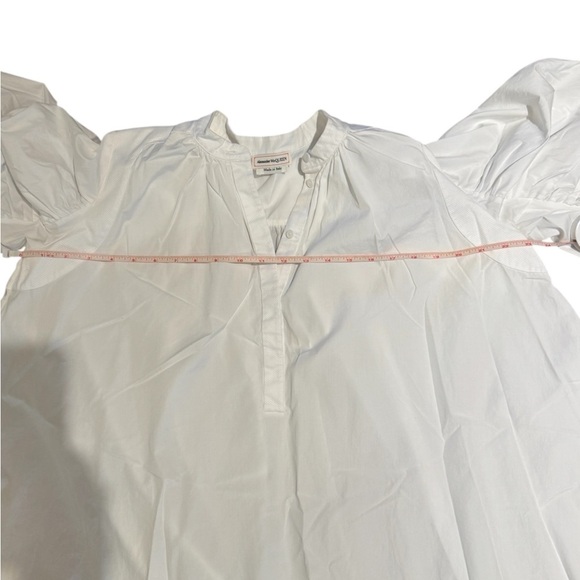 Alexander McQueen White Crisp Cotton Dress - Picture 8 of 8